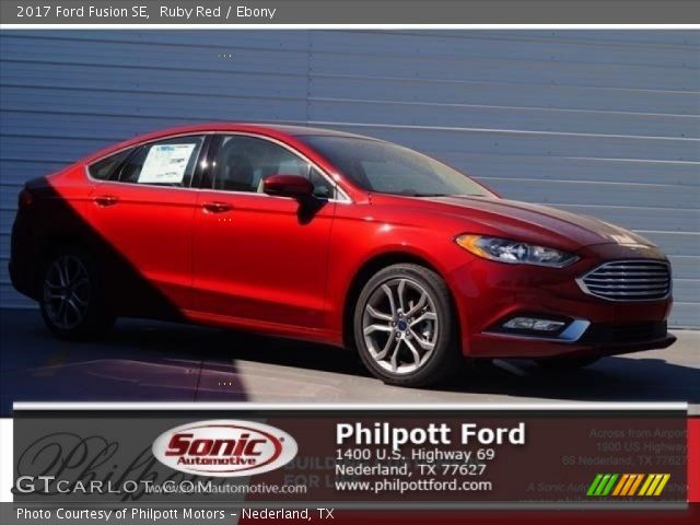 2017 Ford Fusion SE in Ruby Red