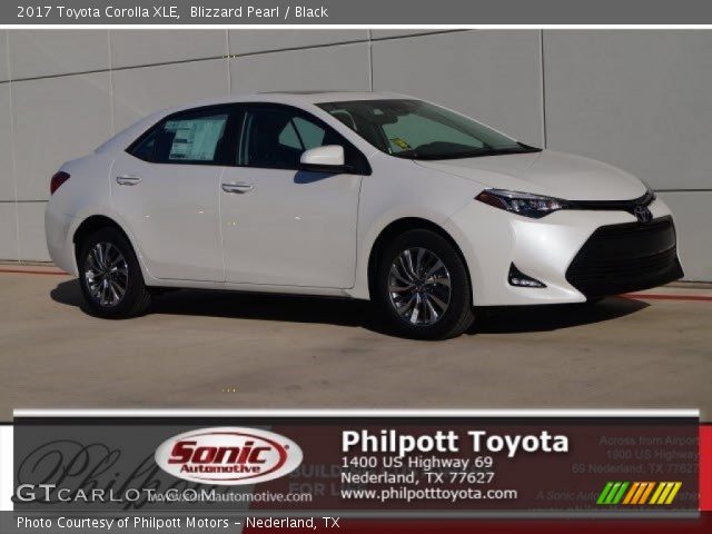 2017 Toyota Corolla XLE in Blizzard Pearl