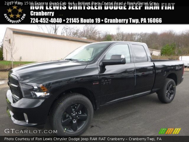 2017 Ram 1500 Express Quad Cab 4x4 in Brilliant Black Crystal Pearl