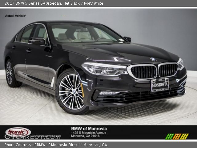 2017 BMW 5 Series 540i Sedan in Jet Black