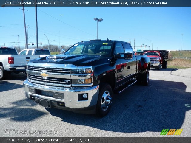 2017 Chevrolet Silverado 3500HD LTZ Crew Cab Dual Rear Wheel 4x4 in Black