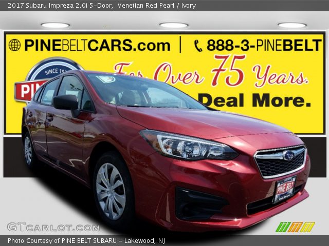 2017 Subaru Impreza 2.0i 5-Door in Venetian Red Pearl