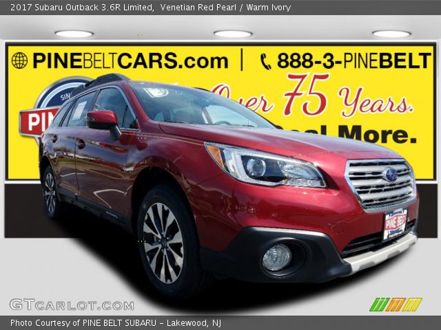 2017 Subaru Outback 3.6R Limited in Venetian Red Pearl