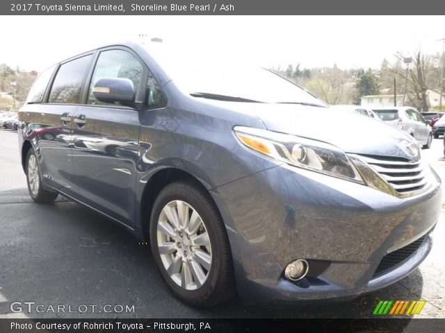 2017 Toyota Sienna Limited in Shoreline Blue Pearl