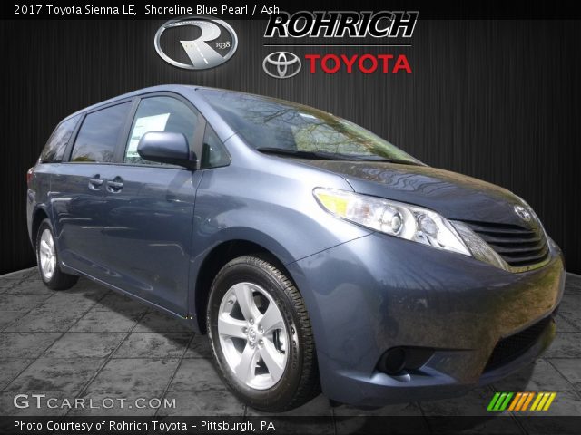 2017 Toyota Sienna LE in Shoreline Blue Pearl