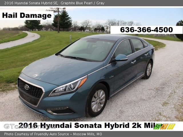 2016 Hyundai Sonata Hybrid SE in Graphite Blue Pearl