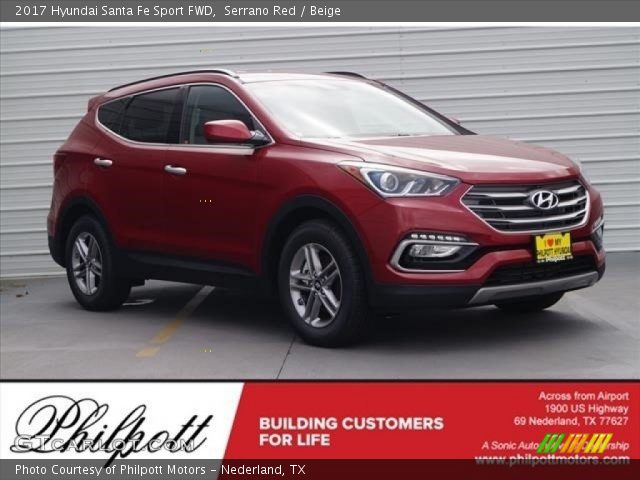 2017 Hyundai Santa Fe Sport FWD in Serrano Red