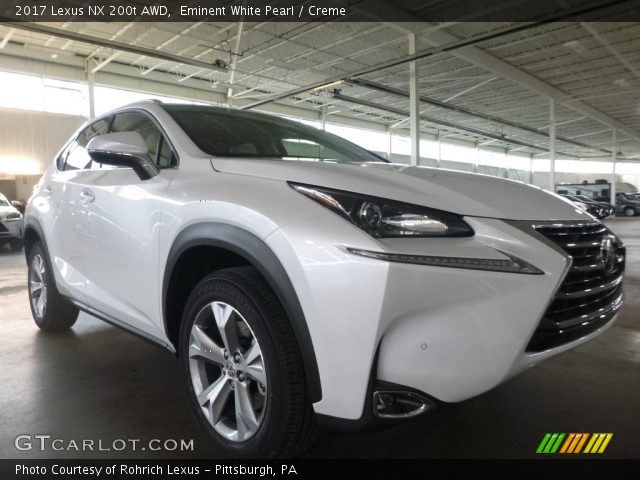 2017 Lexus NX 200t AWD in Eminent White Pearl