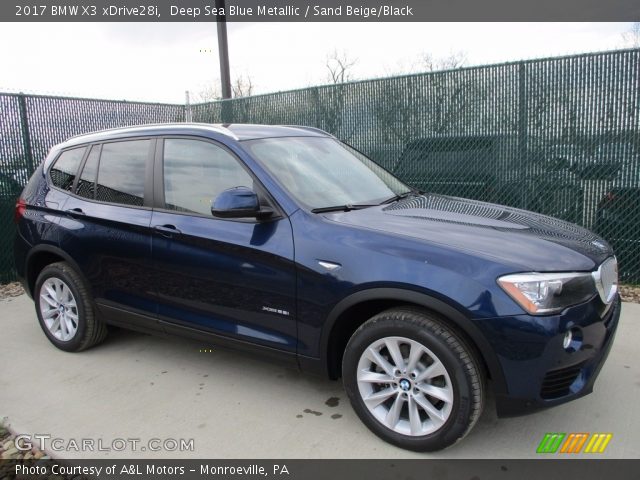 2017 BMW X3 xDrive28i in Deep Sea Blue Metallic