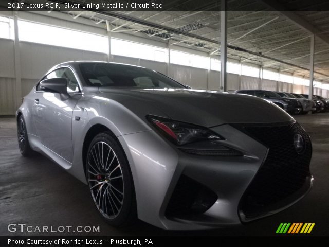 2017 Lexus RC F in Silver Lining Metallic