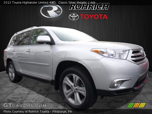 2013 Toyota Highlander Limited 4WD in Classic Silver Metallic