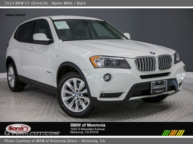 2014 BMW X3 xDrive28i in Alpine White