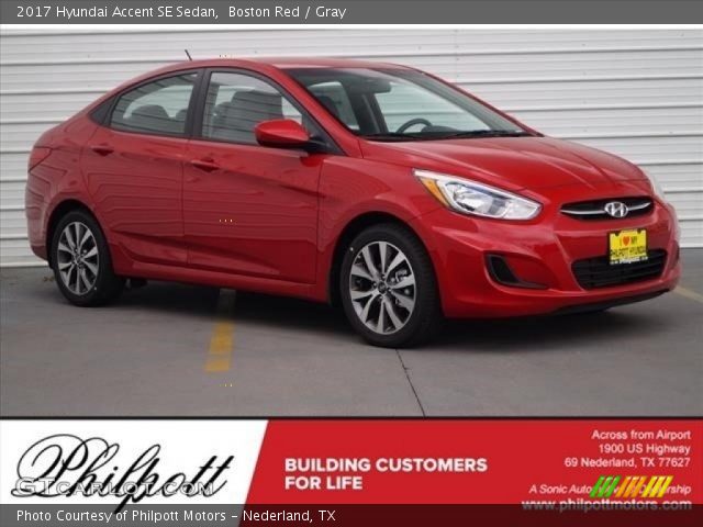 2017 Hyundai Accent SE Sedan in Boston Red
