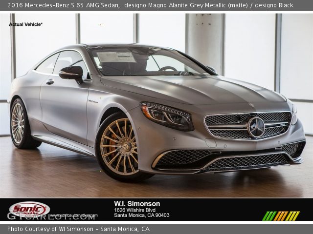 2016 Mercedes-Benz S 65 AMG Sedan in designo Magno Alanite Grey Metallic (matte)