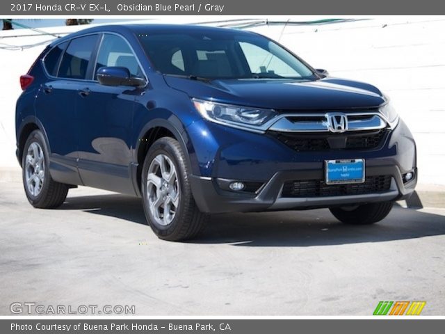 2017 Honda CR-V EX-L in Obsidian Blue Pearl