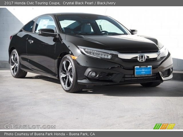 2017 Honda Civic Touring Coupe in Crystal Black Pearl