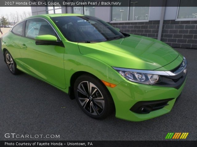 2017 Honda Civic EX-L Coupe in Energy Green Pearl