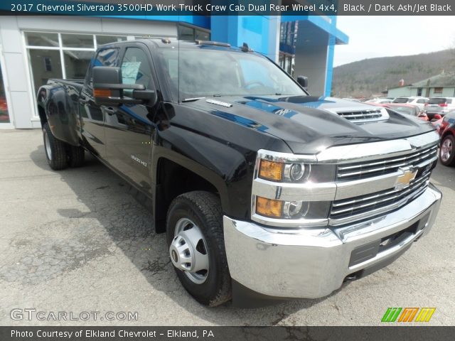 2017 Chevrolet Silverado 3500HD Work Truck Crew Cab Dual Rear Wheel 4x4 in Black