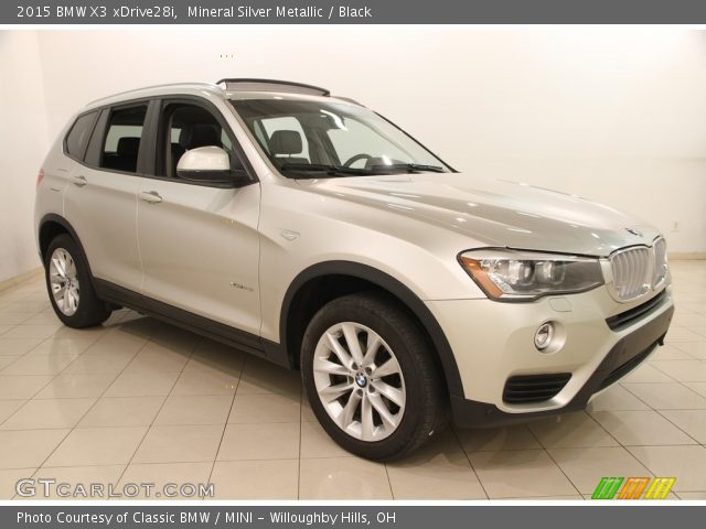 2015 BMW X3 xDrive28i in Mineral Silver Metallic