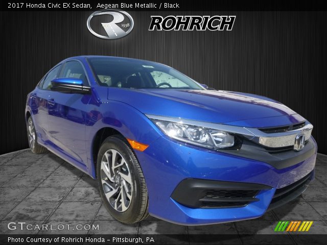 2017 Honda Civic EX Sedan in Aegean Blue Metallic