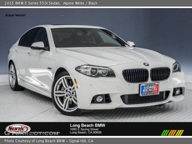 2015 BMW 5 Series 550i Sedan in Alpine White