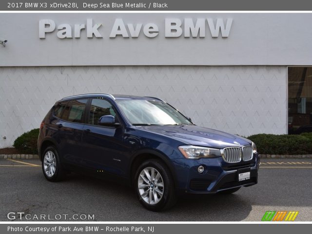 2017 BMW X3 xDrive28i in Deep Sea Blue Metallic