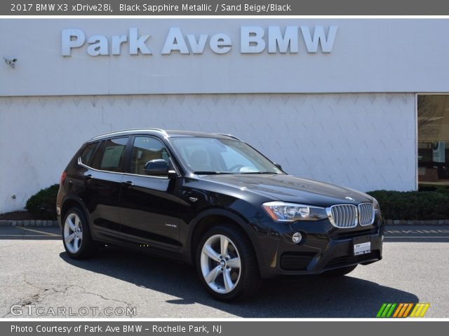 2017 BMW X3 xDrive28i in Black Sapphire Metallic