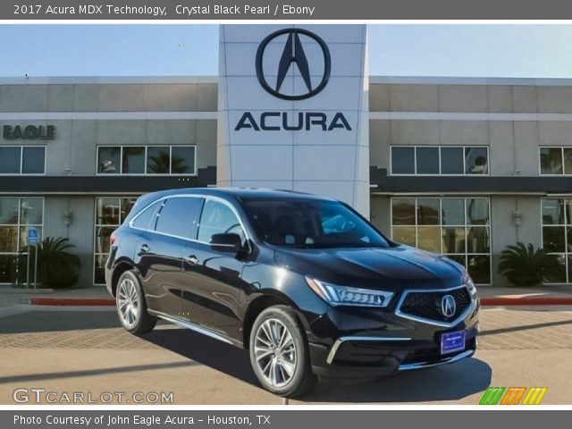 2017 Acura MDX Technology in Crystal Black Pearl