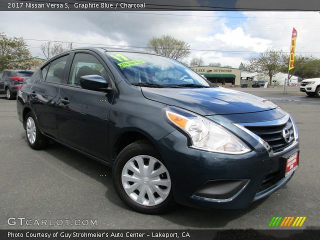 2017 Nissan Versa S in Graphite Blue