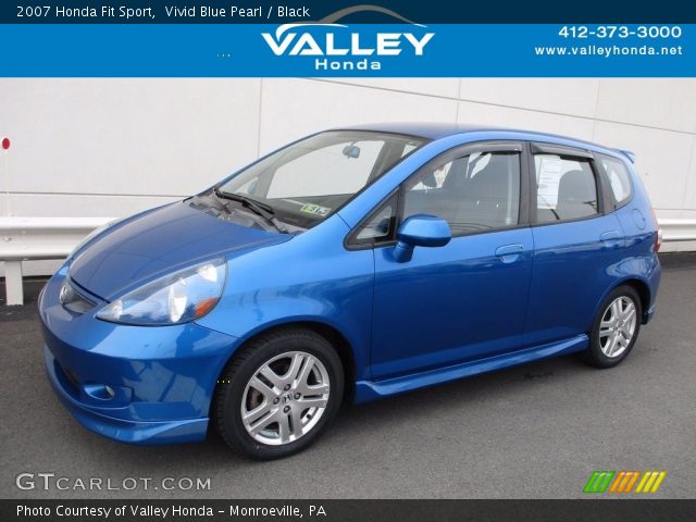2007 Honda Fit Sport in Vivid Blue Pearl