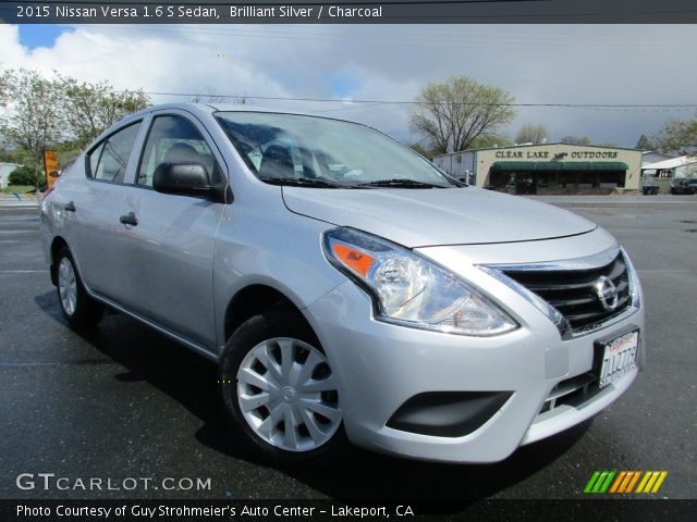 2015 Nissan Versa 1.6 S Sedan in Brilliant Silver