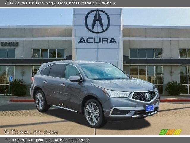 2017 Acura MDX Technology in Modern Steel Metallic