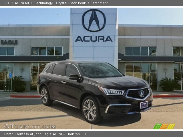 2017 Acura MDX Technology in Crystal Black Pearl