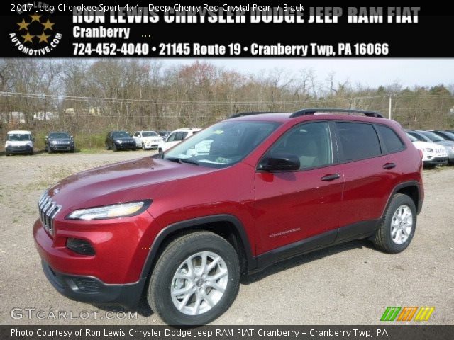 2017 Jeep Cherokee Sport 4x4 in Deep Cherry Red Crystal Pearl