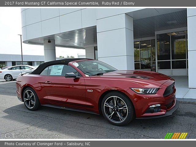2017 Ford Mustang GT California Speical Convertible in Ruby Red