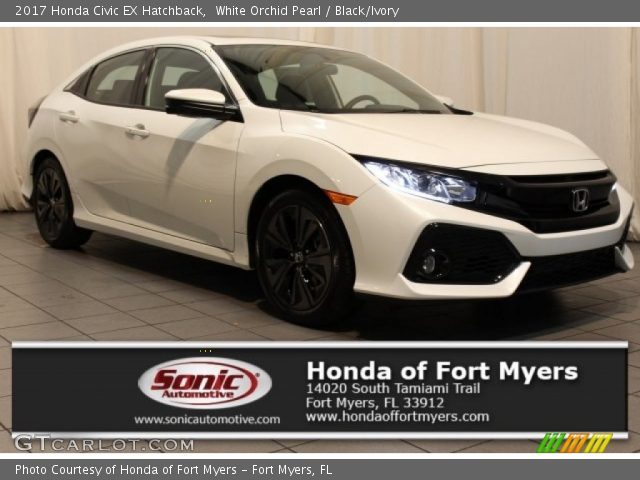 2017 Honda Civic EX Hatchback in White Orchid Pearl