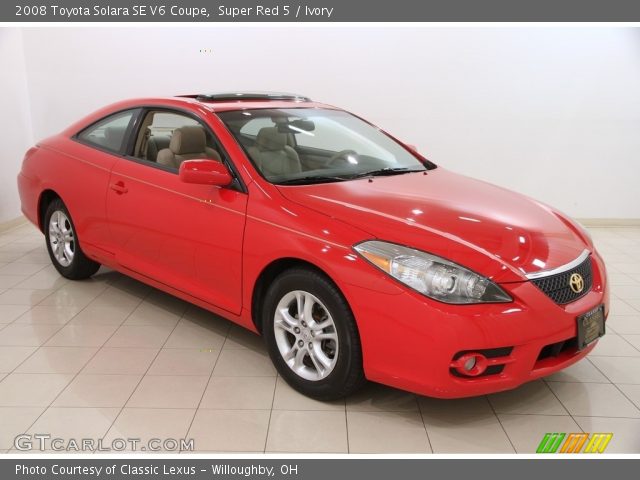 2008 Toyota Solara SE V6 Coupe in Super Red 5