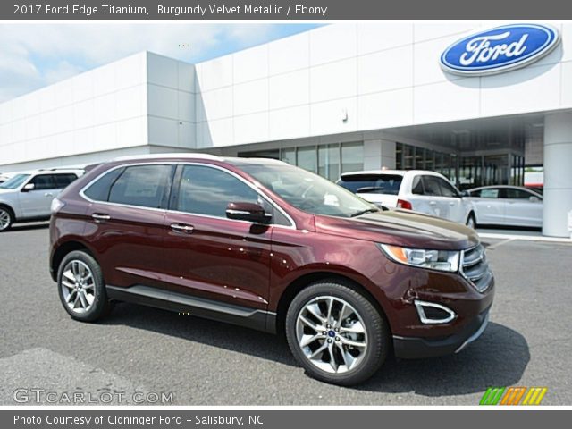 2017 Ford Edge Titanium in Burgundy Velvet Metallic