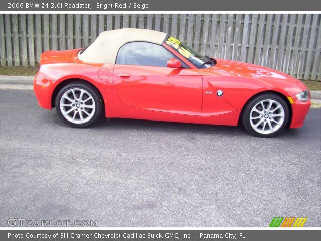 2006 BMW Z4 3.0i Roadster in Bright Red