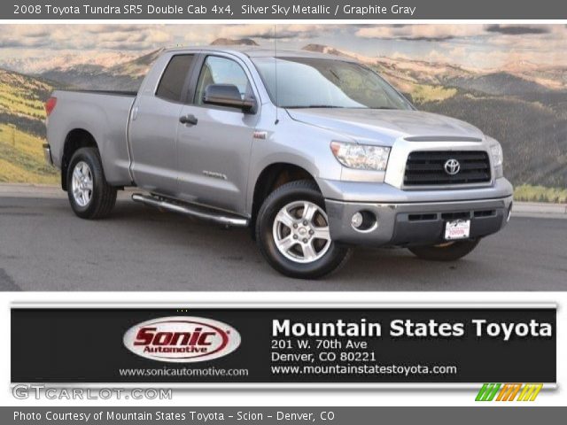 2008 Toyota Tundra SR5 Double Cab 4x4 in Silver Sky Metallic