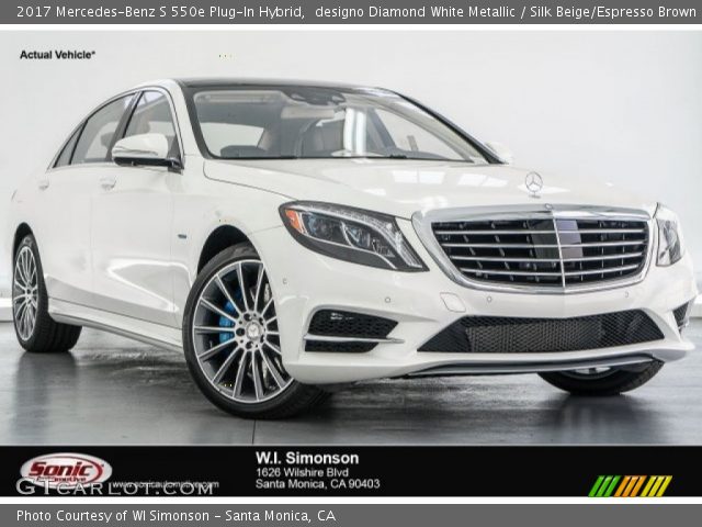 2017 Mercedes-Benz S 550e Plug-In Hybrid in designo Diamond White Metallic