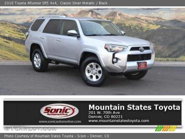 2016 Toyota 4Runner SR5 4x4 in Classic Silver Metallic