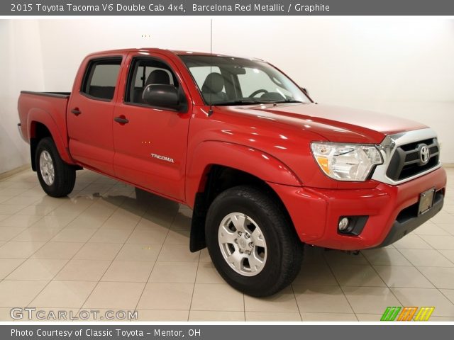 2015 Toyota Tacoma V6 Double Cab 4x4 in Barcelona Red Metallic