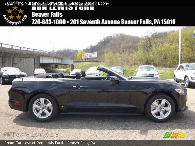2017 Ford Mustang V6 Convertible in Shadow Black