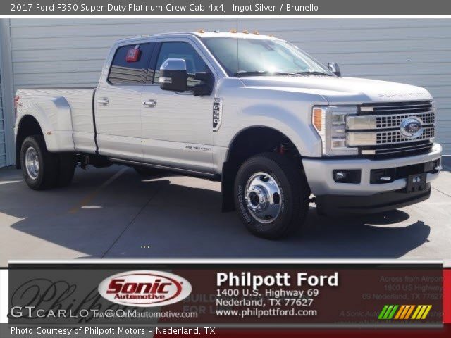 2017 Ford F350 Super Duty Platinum Crew Cab 4x4 in Ingot Silver