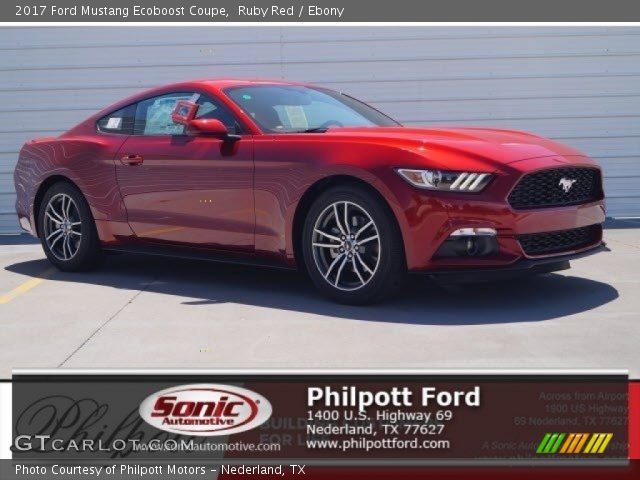 2017 Ford Mustang Ecoboost Coupe in Ruby Red