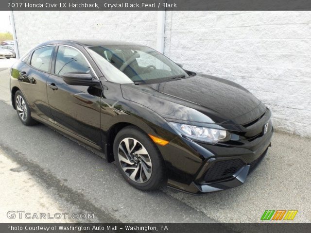 2017 Honda Civic LX Hatchback in Crystal Black Pearl