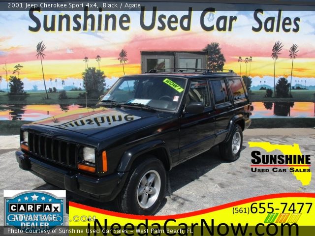 2001 Jeep Cherokee Sport 4x4 in Black