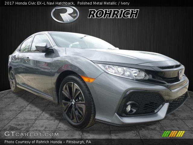 2017 Honda Civic EX-L Navi Hatchback in Polished Metal Metallic