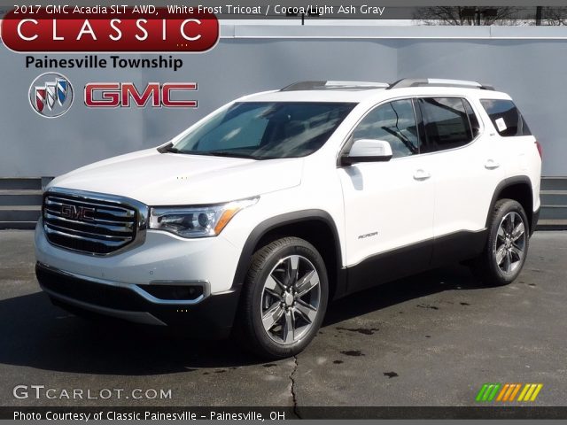 2017 GMC Acadia SLT AWD in White Frost Tricoat